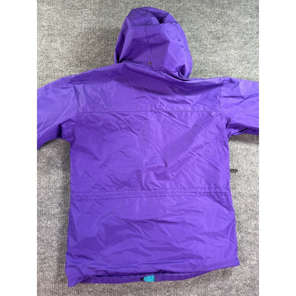 Vintage LL Bean Mountain Parka Jacket Mens XL Purple Teal 90s Made in USA - Picture 14 of 15